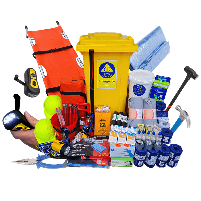 Good-2-Go Civil Defence Survival Kit in 240ltr Wheelie Bin Up to 55 People (Picture for reference only, check contents to know what's in it)