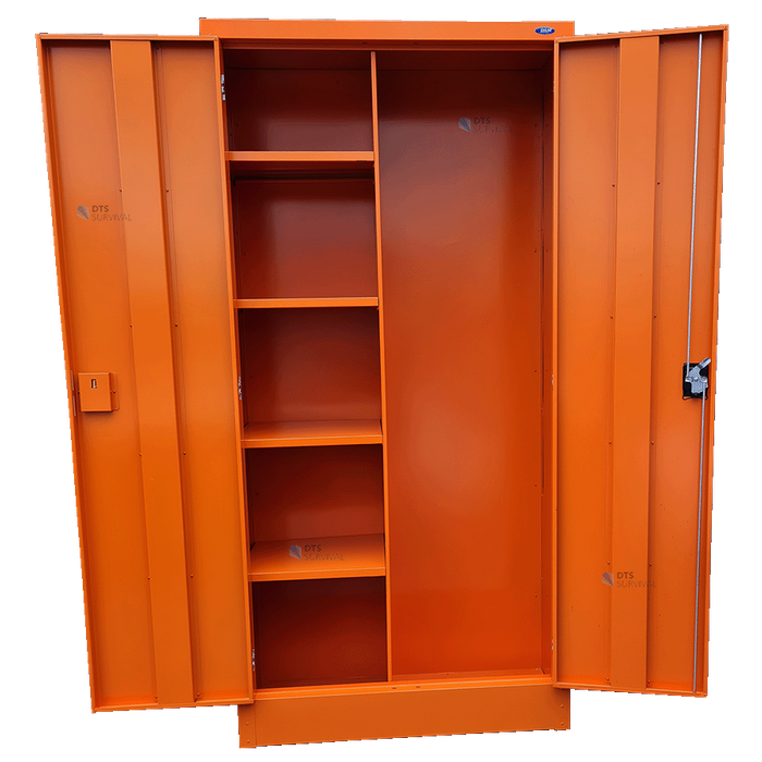 Civil Defence Large Empty Orange Cabinet 2054 (H) x 1000 (W) x 460 (D)cm - Image 3
