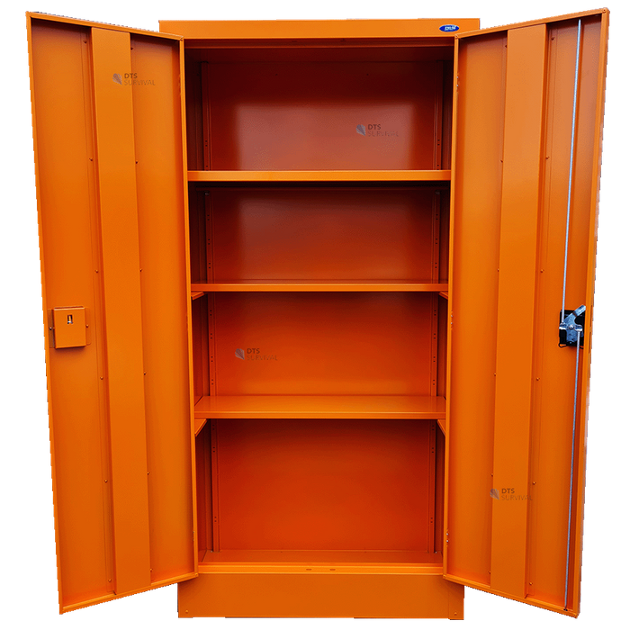 Civil Defence Medium Empty Orange Cabinet 1800 (H) x 1000 (W) x 460 (D)cm