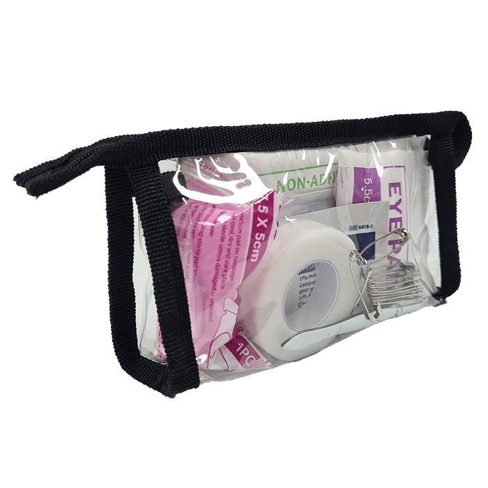 First Aid Bag Soft Pack, Clear, Small Triangle, No Handles - Image 2