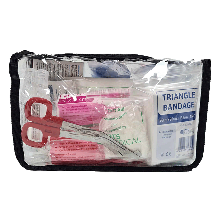 First Aid Bag Soft Pack, Clear, Large Triangle, No Handles