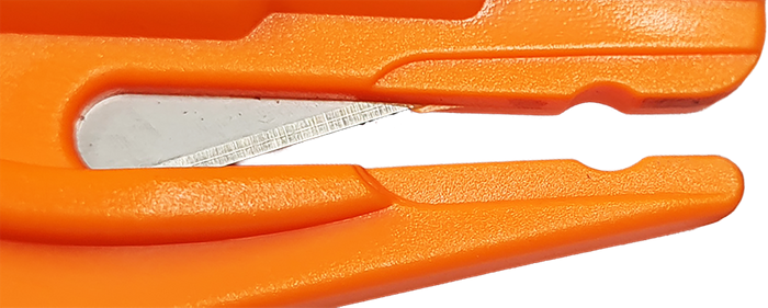 Res-Q-Key Escape Tool Spring Loaded Window Breaking Punch and Belt Cutting Device Hi Viz Orange for easy location - Image 2
