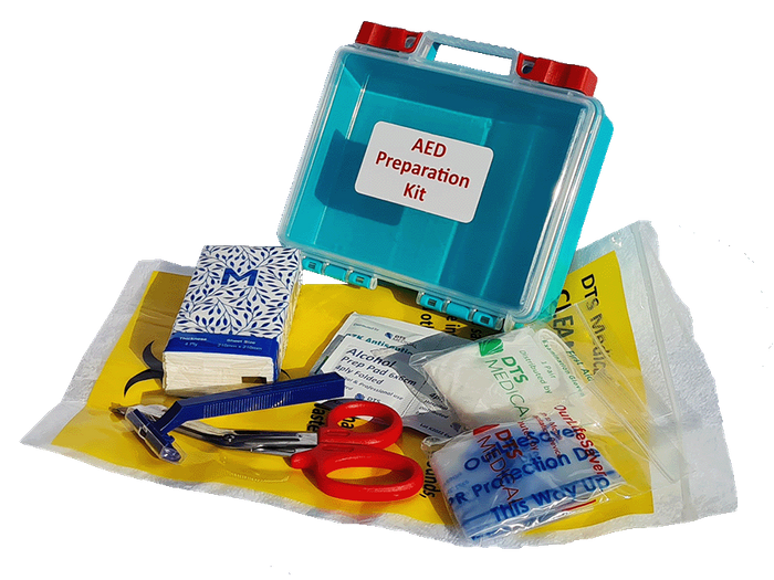 AED Prep Kit Economy in small plastic kit box
