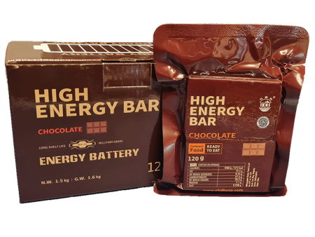 High Energy Emergency Food Ration Bars 120g Chocolate Flavour - Single Bar