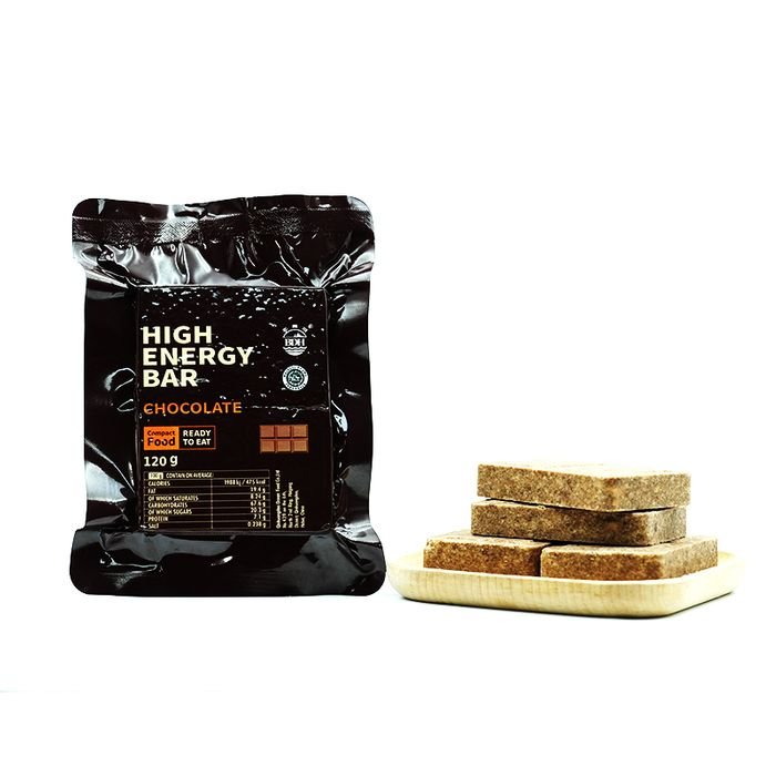 High Energy Emergency Food Ration Bars 120g Chocolate Flavour - Single Bar - Image 4