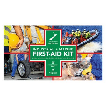 Adhesive Industrial And Marine First Aid Sticker A5 Approximately