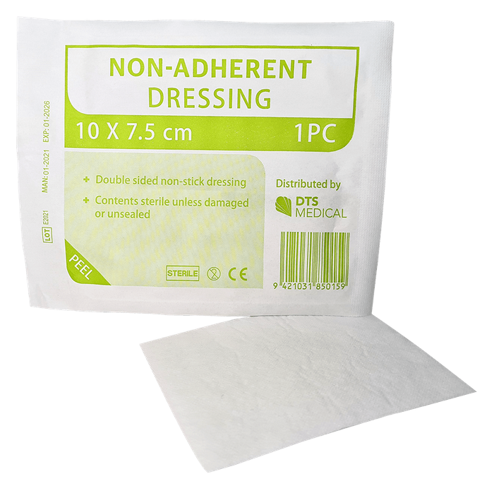 Non Adherent Dressings 10cm x 7.5cm 5 Pack Sterile - Image 2