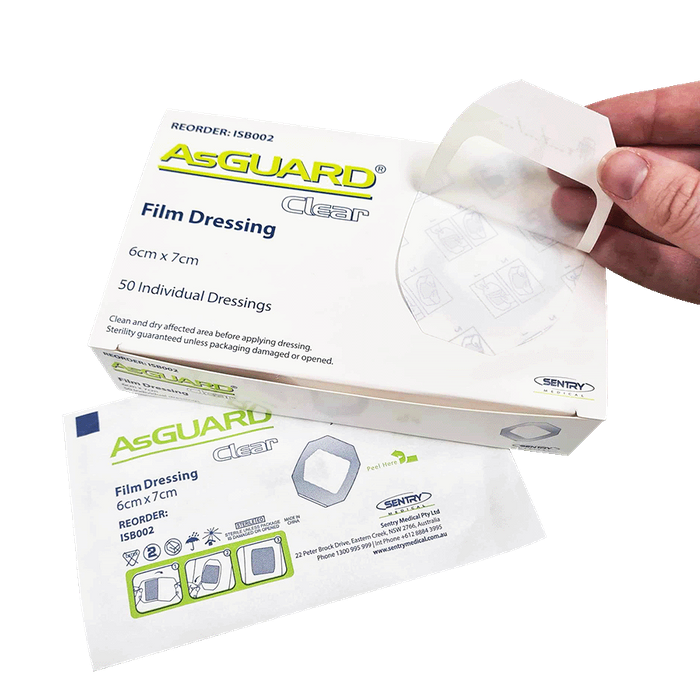 Clear Waterproof plain dressing 6x7cm single