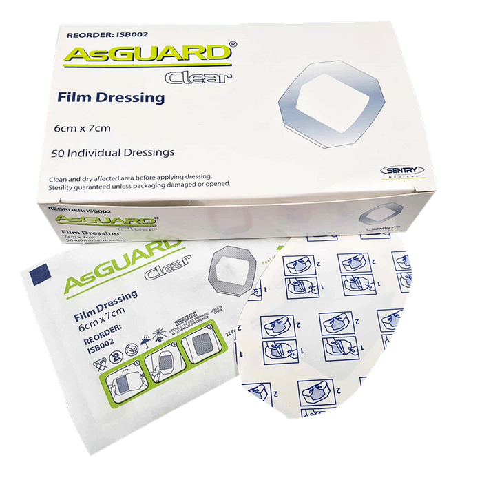 Clear Waterproof plain dressing 6x7cm single - Image 2
