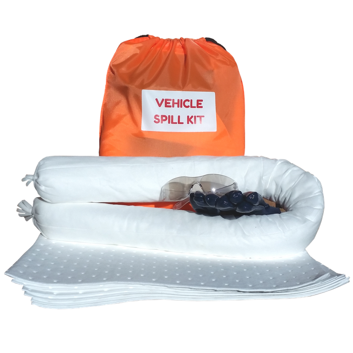 15 Litre Vehicle Oil / Hydrocarbon Spill kit in Drawstring Bag
