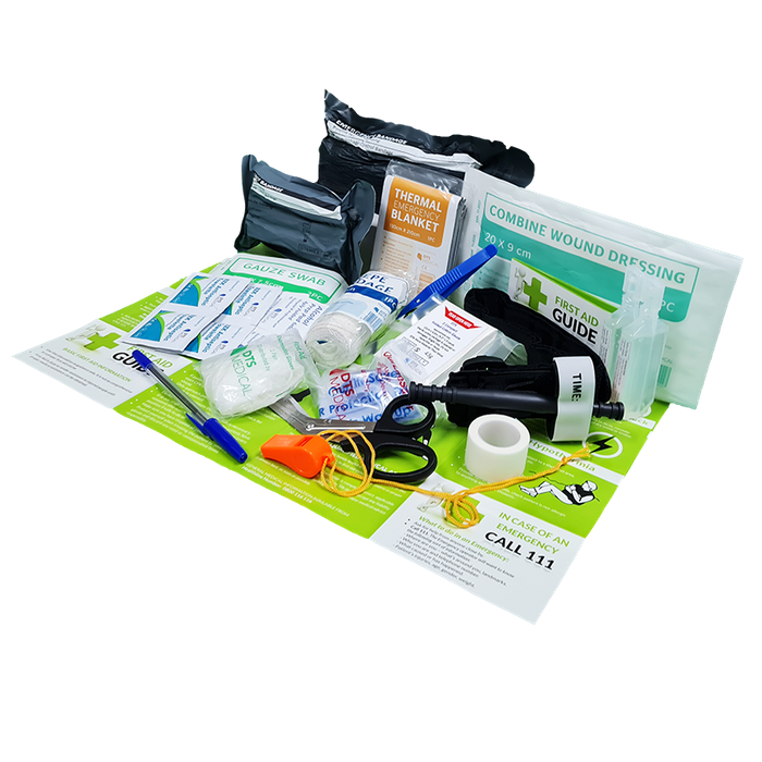 Personal Trauma First Aid Kit in EM13.007 Bag that can be used as sling bag, hand carry, or waist belt carry - Image 4