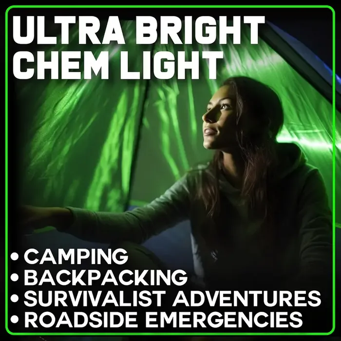 Light Stick hi vis green 6 inch - picture taken in light so item does not correctly show how bright it is - up to 12 hours - Image 3
