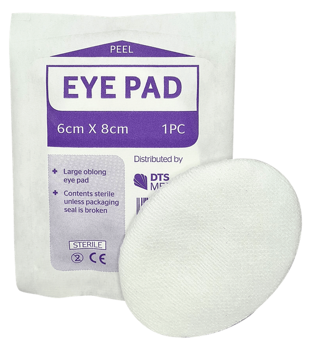 Eye Pad Oval Large 7.5cm x 5.5cm - Single