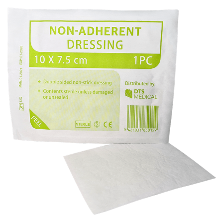 Non Adherent Dressings 10cm x 7.5cm Sterile Single