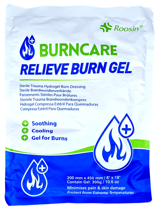 Burn Dressing Gel Soaked Dressing 20x45cm Large Sterile