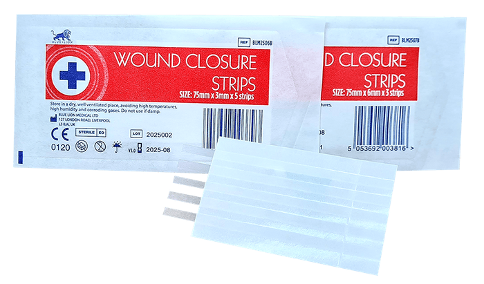 Wound Closure Strip Sachet of 3 6mm x 75mm Sterile