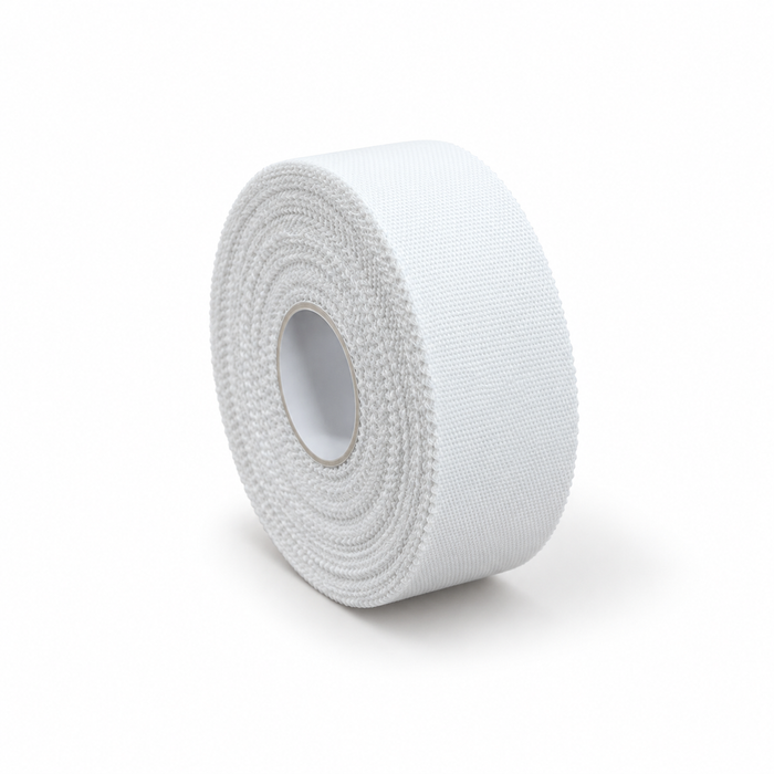 Sports Tape Fabric Single Roll Wrapped 25mm x 13.7m - White - Image 2
