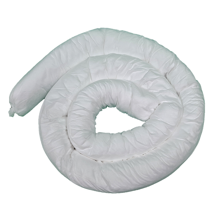 Oil / Hydrocarbon Absorbent Sock 2.4m x 7.6cm - Image 3