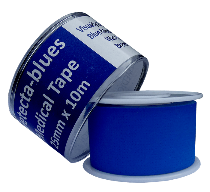 Water Proof Blue First Aid Medical Tape 25mm x 10m - Image 2