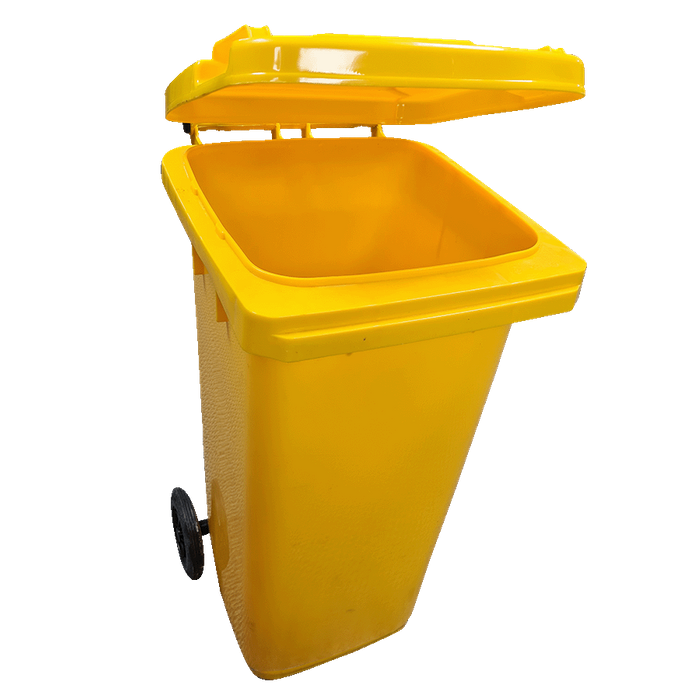 Yellow Wheelie Bin 120 Litre - Image 2