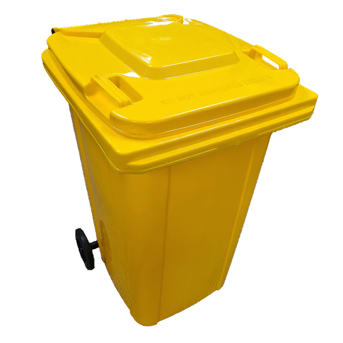 Yellow Wheelie Bin 240 Litre