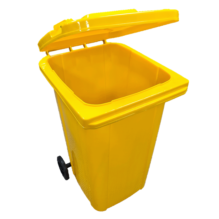 Yellow Wheelie Bin 240 Litre - Image 2