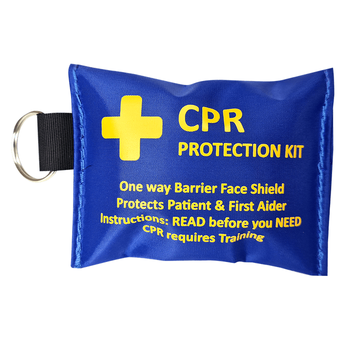CPR Key Ring Pouch Empty Blue