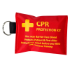 CPR Key Ring Pouch Red with CPR Only
