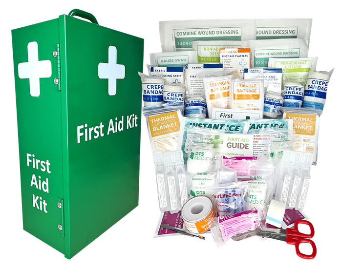 Early Child Care First Aid Kit Large - Portrait Metal Wall Mount cabinet