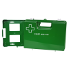 First Aid Box Plastic, Green, Large with Wall Mount Bracket Empty