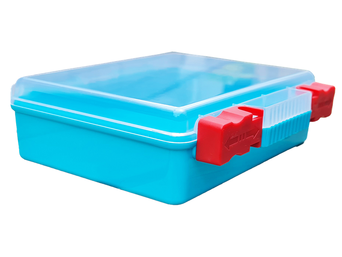 First Aid Box Plastic, Green Base Clear Lid, Large Empty No Stickers Blank 145x115x45mm - Image 2