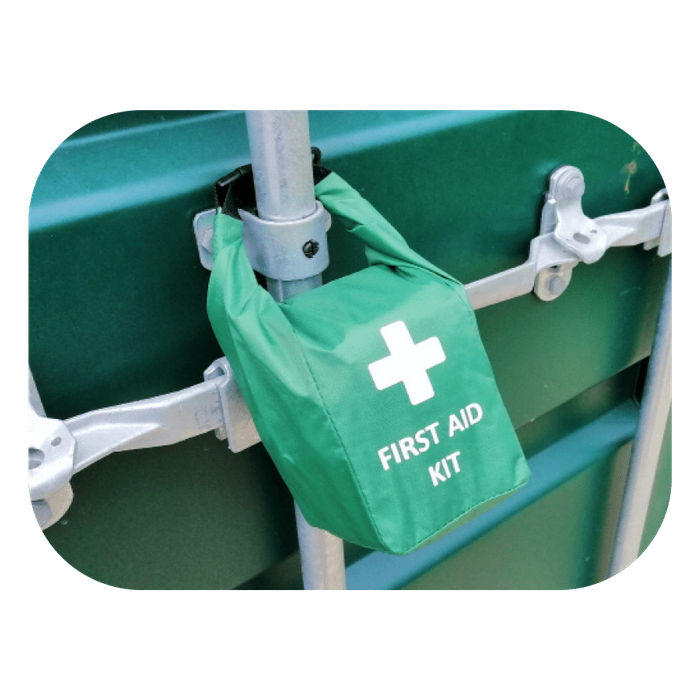 First Aid Bag Soft Pack, Green, Hang Bag, Quick Release Clip to hang handle - Image 2