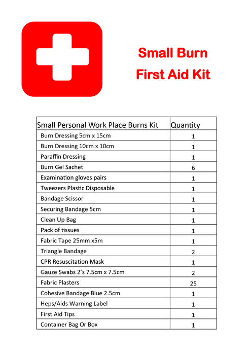 Burn Injury First Aid Kit Soft Pack - Small - Image 2