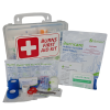Burn Injury Essentials First Aid Kit Clear Plastic Box Store or Wall Mount