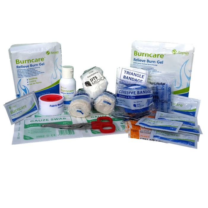 Burn Injury First Aid Kit Refill Complete Medium / Commercial