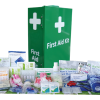 Kitchen, Food & Catering First Aid Kit Industrial Large Green Portrait Wall Mount Metal Box