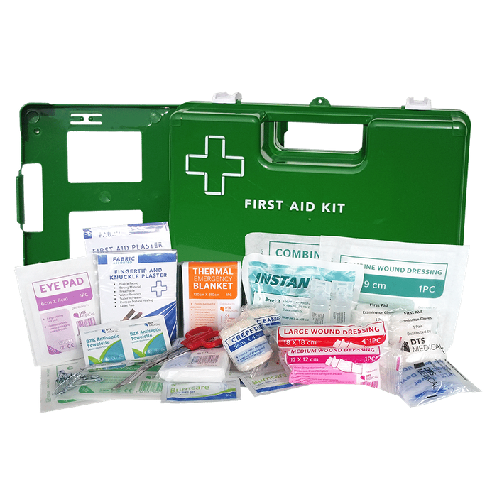 First Aid Kit Industrial And Marine in large Wall Mountable green plastic box