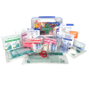 First Aid Kit Industrial And Marine in large Clear Plastic Lunch Box Style