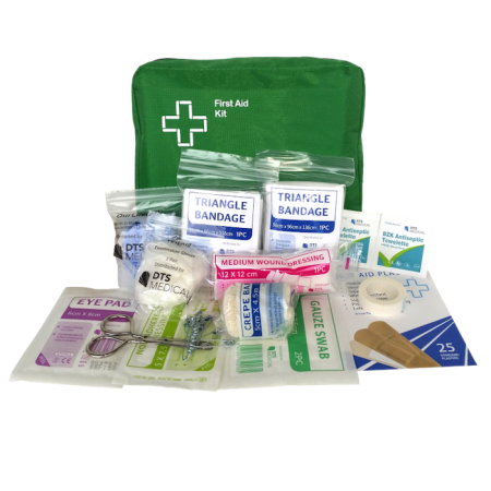 First aid Kit Lone Worker / Vehicle, Economy in Soft Pouch