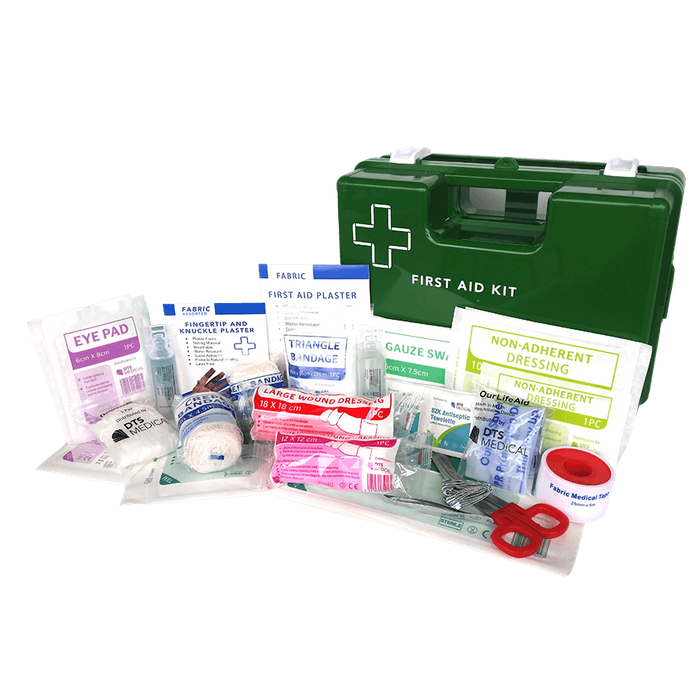 First Aid Kit Work Place 1-25 Person in Plastic Wall Mount box