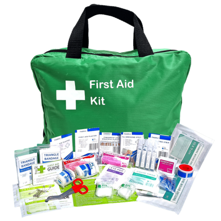 First Aid Kit Workplace 1-50 Double Large Soft Pack Bag has handles