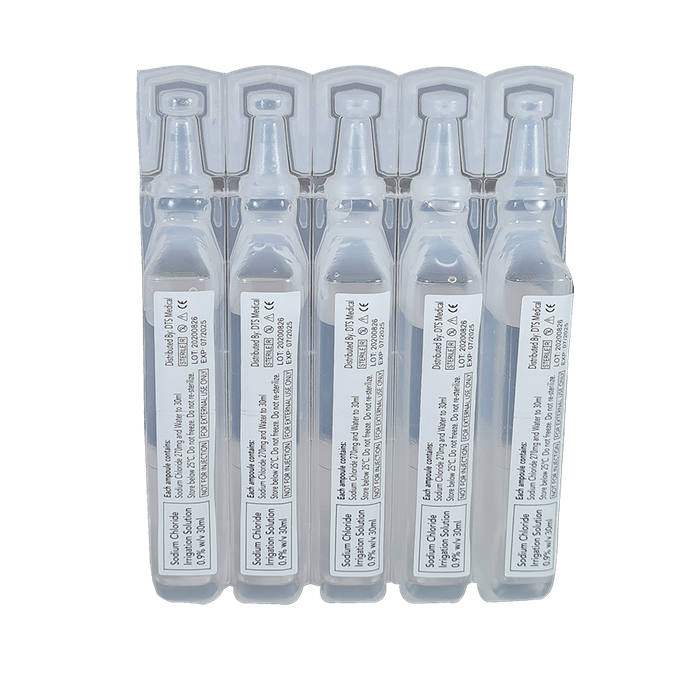 Saline 15ml Wound and Eye Wash Solutions Ampoule 5 pack