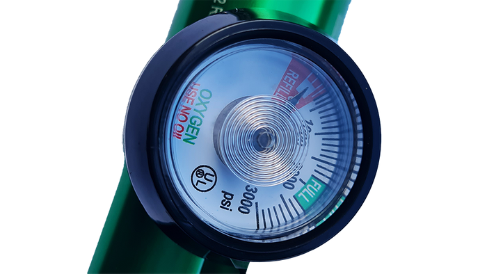 Oxygen Flow Regulator Basic 0 to 15 lpm Barb Outlet - Image 3