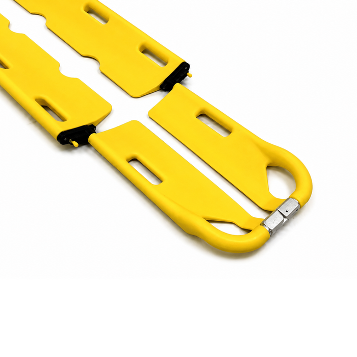 Premium Scoop Stretcher Yellow Plastic with Straps - Image 2